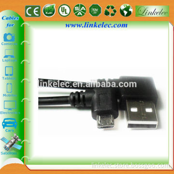Custom 24awg micro usb cable to 2.0 shielded high speed cable
